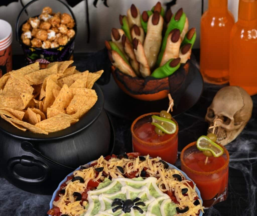 Halloween themed party food