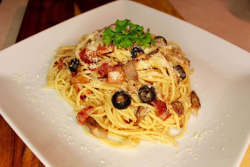 fancy pasta dish