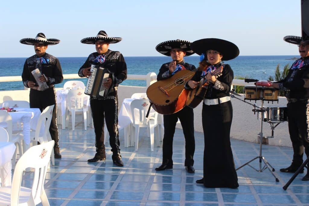 mariachi band at a wedding