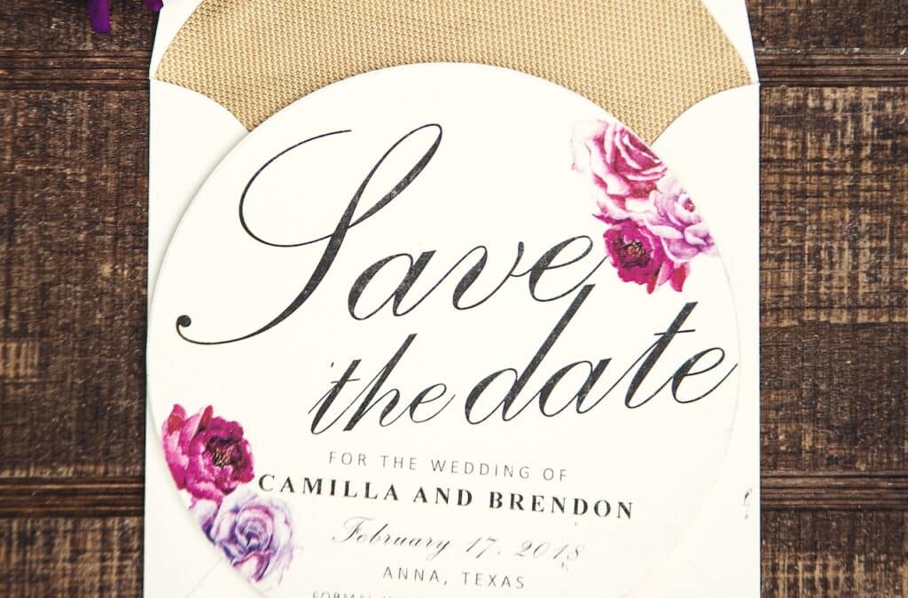 Example of a wedding invitation.