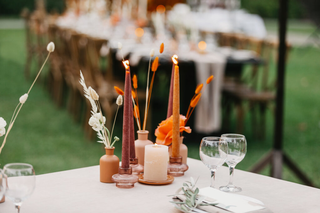 boho wedding table decorations