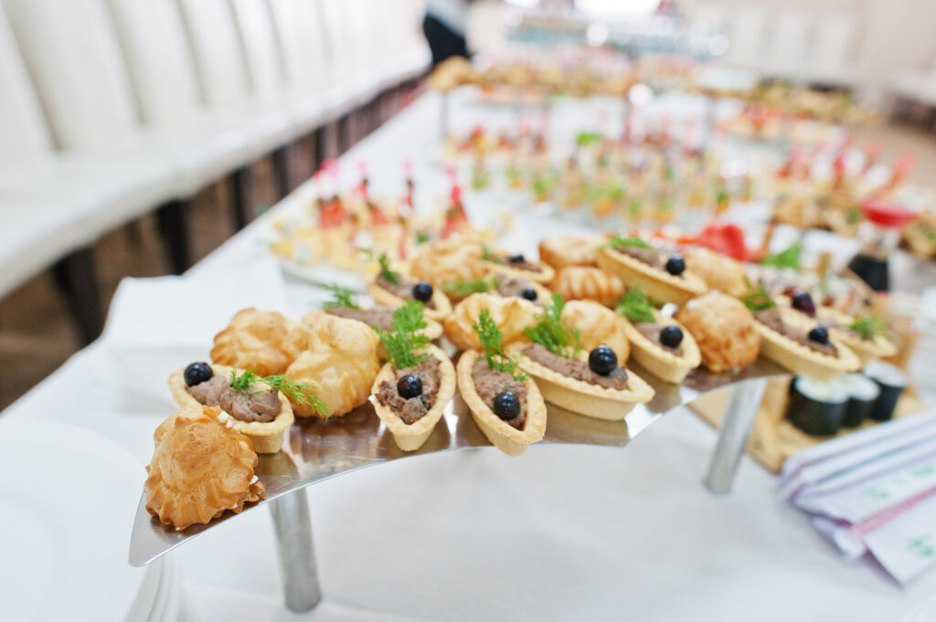 wedding reception food