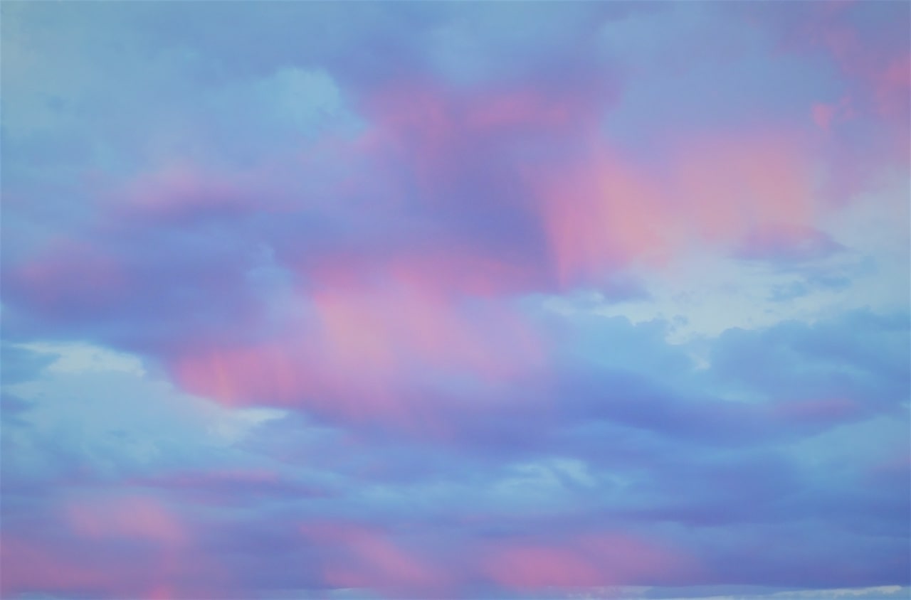 pastel sky and clouds