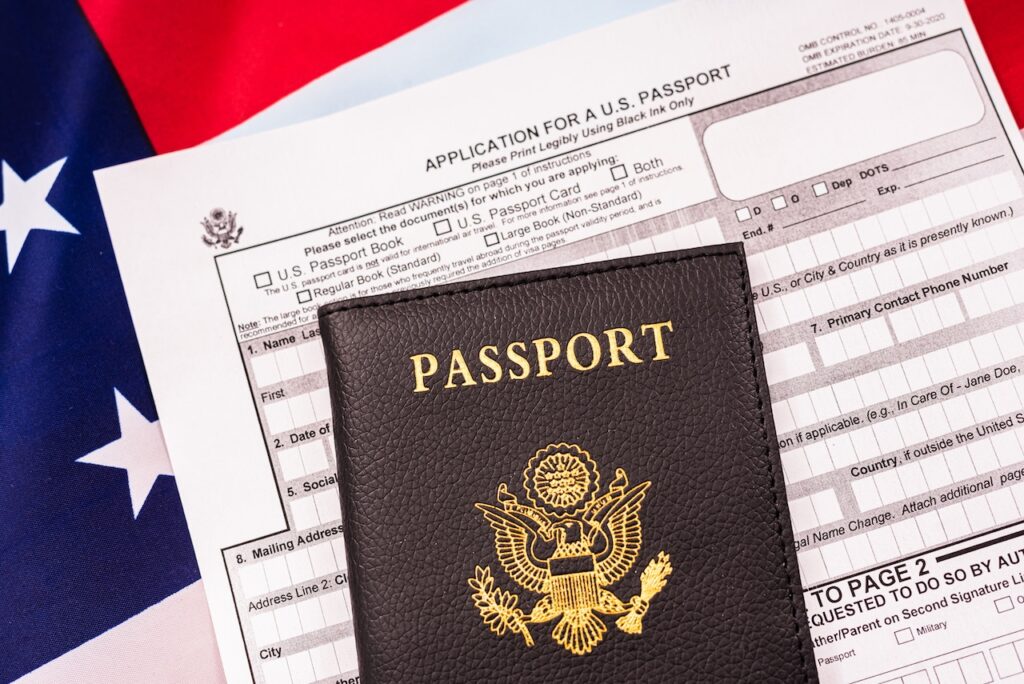 application form to get new U.S. passport