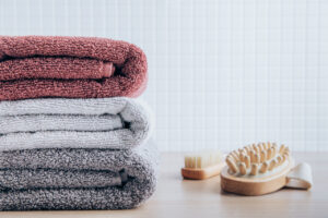 stack of clean towels